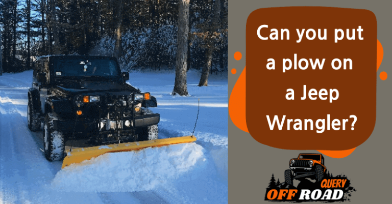 Can you put a plow on a Jeep Wrangler?