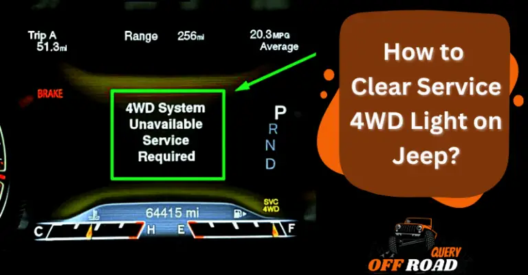 How to Clear Service 4WD Light on Jeep: Easy Steps to Try!